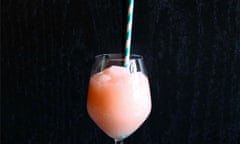 Frosé. A frozen Rosé wine.