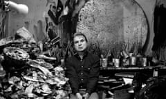 Francis Bacon in his studio in 1980.