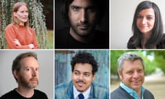 ‘No one voice dominates’ … from top left: Sarah Bernstein, Paul Lynch and Chetna Maroo. Bottom row from left: Paul Murray, Jonathan Escoffery and Paul Harding.