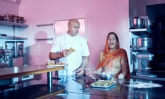 Sat Bains and his mother Tarsem photographed in the kitchen of Restaurant Sat Bains, Nottingham, 11 December 2020 Momma Bains Observer Food Monthly OFM January 2021