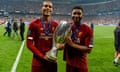 Virgil van Dijk and Joe Gomez lift the Super Cup but Liverpool’s defence have not been at their best