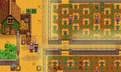 Bec and Joel’s virtual avatars in Stardew Valley