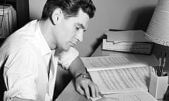 Leonard Bernstein at his desk, c1946.