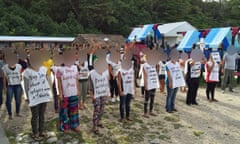 An image from a detention centre on Nauru.