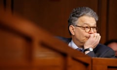 FILE PHOTO: Franken watches Supreme Court nominee judge Neil Gorsuch testify before the Senate Judiciary Committee during his confirmation hearing on Capitol Hill in Washington<br>FILE PHOTO: Senator Al Franken (D-MN) watches Supreme Court nominee judge Neil Gorsuch testify before the Senate Judiciary Committee during his confirmation hearing on Capitol Hill in Washington March 21, 2017. REUTERS/Joshua Roberts/File Photo