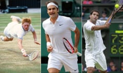 Boris Becker, Roger Federer and Pete Sampras.