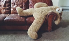 Teddy bear on sofa