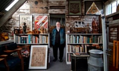 Peter Blake in his studio in Hammersmith, London.