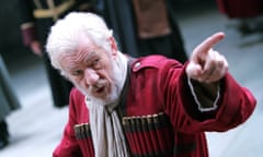 Ian McKellen as King Lear at the Courtyard theatre, Stratford, in 2007