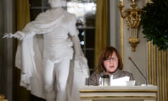 Nobel laureate Svetlana Alexievich at the Swedish Academy in Stockholm, Sweden.