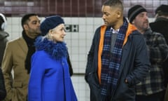 This image released by Warner Bros. Pictures shows Will Smith, right, and Helen Mirren in a scene from “Collateral Beauty.” (Barry Wetcher/Warner Bros. via AP)