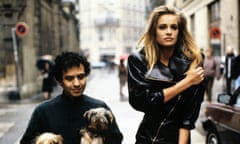 Azzedine Alaïa with Frederique van der Wal in Paris in 1986.