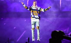 Justin Bieber at V festival at Hylands Park