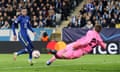 Hakim Ziyech slots home the only goal of the game for Chelsea.