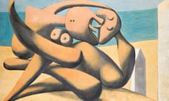 Figures by the sea (Figures au bord de la mer) 1931 oil painting on canvas by Pablo Picasso