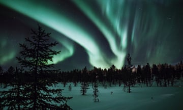 Aurora borealis in Lapland, Finland