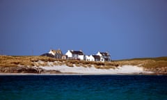 White houses on coast