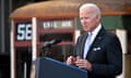 Joe Biden speaks in Scranton, Pennsylvania, on 20 October 2021. 