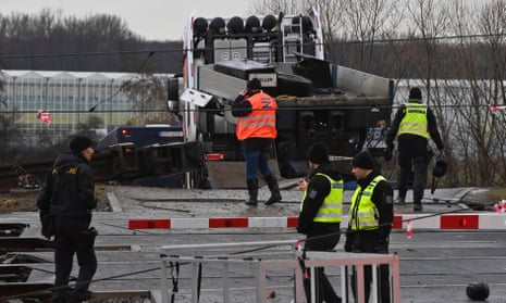 Train crashes into lorry in Czech Republic – video report