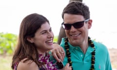 Aloha ... Alexandra Daddario and Jake Lacy as newlyweds Rachel and Shane. 