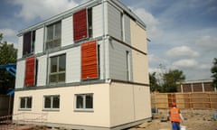 Wycombe Street, Camberwell, London.
Pics from the building site of the modular ROK house that arrives onsite prefabricated and can be erected in three days.