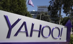 Yahoo sign at company HQ