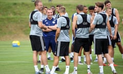 Leicester City Pre-Season Training Camp - Day 3<br>EVIAN-LES-BAINS, FRANCE - JULY 09: Leicester City Manager Brendan Rodgers during Evian pre-season on July 9, 2019 in Evian-les-Bains, France. (Photo by Plumb Images/Leicester City via Getty Images)