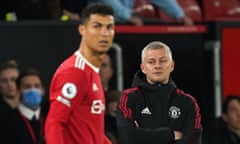 Cristiano Ronaldo and Ole Gunnar Solskjær