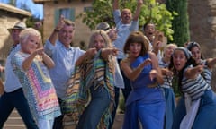 A scene from the second Mamma Mia! film, set on a fictive Greek island.