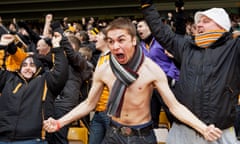 Wolves follower with his shirt off, 2012.