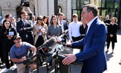 Victorian Premier Daniel Andrews announcing his retirement as premier and from politics, in Melbourne