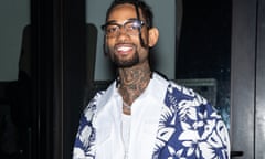 Rapper PnB Rock arrives at the Palm Angels fashion show during New York fashion week on 9 February 2020 in New York City.