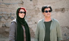 Behnaz Jafari with Jafar Panahi in his 3 Faces.