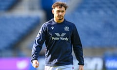 Scotland Rugby., Team Run - 25 Feb 2022<br>Mandatory Credit: Photo by Malcolm Mackenzie/ProSports/REX/Shutterstock (12822639ay) Scotland's Rufus McLean during the Scotland rugby team run ahead of the Guinness Six Nations match at Murrayfield, Edinburgh Scotland Rugby., Team Run - 25 Feb 2022