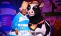 ‘One of the most beloved dames around’ … Clive Rowe in Jack and the Beanstalk.