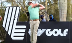 Cameron Smith tees off during the LIV Golf event at the Gallery Golf Club in Tucson, Arizona on 17 March 2023