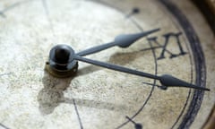 concept of the scanning of the time through a clock with its hands