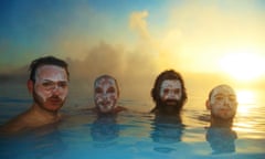 Turin Brakes at the Blue Lagoon in Iceland