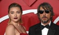 Florence Pugh with Italian fashion designer Pierpaolo Piccioli