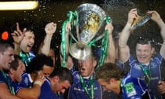 Leinster celebrate at the Millennium Stadium in 2011