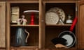 a cupboard full of gifts featured in the Cook gift guide.