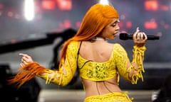 Next-gen Nicki? … Ice Spice performing at Wireless festival.