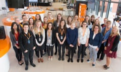 Female Stem ambassadors at engineering firm Renishaw