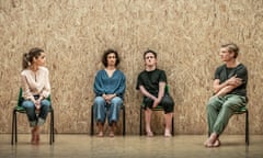 Emilia Clarke, Indira Varma, Daniel Monks and Tom Rhys Harries in The Seagull.