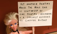 ArtActivistBarbie @BarbieReports at the Manchester Art Gallery