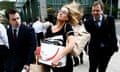 Lehman Brothers staff leaving its Canary Wharf offices after it sought bankruptcy protection in 2008.