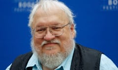 Writer George RR Martin smiles at the camera