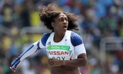 2016 Rio Paralympics - Day 7<br>RIO DE JANEIRO, BRAZIL - SEPTEMBER 14:  Kadeena Cox of Great Britain competes in the Women's 400m - T38 final on day 7 of the Rio 2016 Paralympic Games at the Olympic Stadium on September 14, 2016 in Rio de Janeiro, Brazil.  (Photo by Friedemann Vogel/Getty Images)