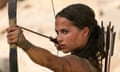 An action heroine with family values … Alicia Vikander as a softer Lara Croft in the new Tomb Raider film.