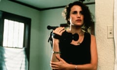 GTV ARCHIVE<br>EDITORIAL USE ONLY / NO MERCHANDISING For merchandising, please contact James Feltham, james.feltham@itv.com Mandatory Credit: Photo by ITV/REX Shutterstock (795424la) ‘Sex, Lies, and Videotape’ Film - 1989 - Ann (Andie MacDowell) holds a video camera as she leans on a wall. GTV ARCHIVE 